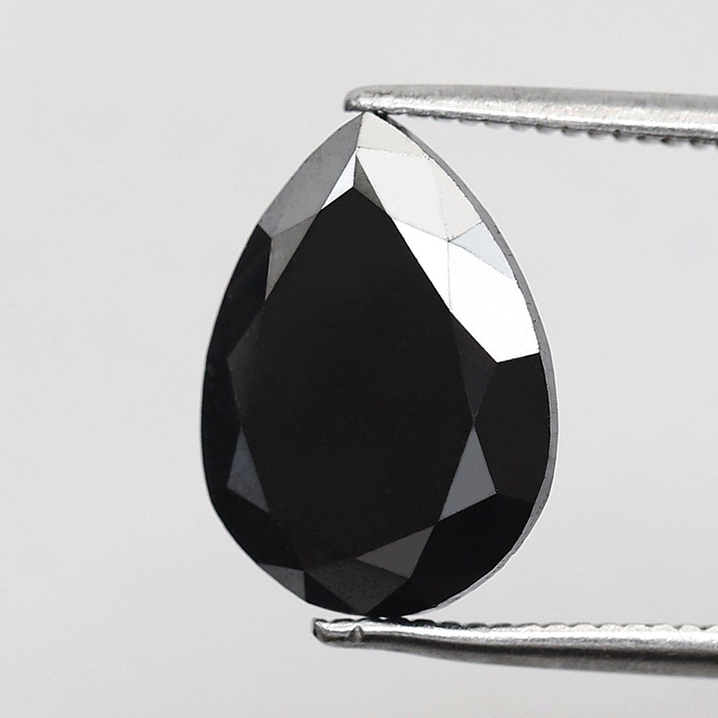 Natural Treated Black Pear Shape Diamond 3.83 CT, AAA Quality Loose Diamond for Bridal Jewelry Gift