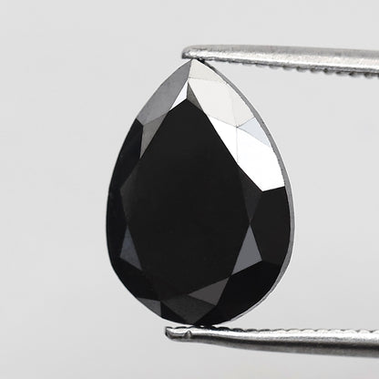 Natural Treated Black Pear Shape Diamond 3.83 CT, AAA Quality Loose Diamond for Bridal Jewelry Gift