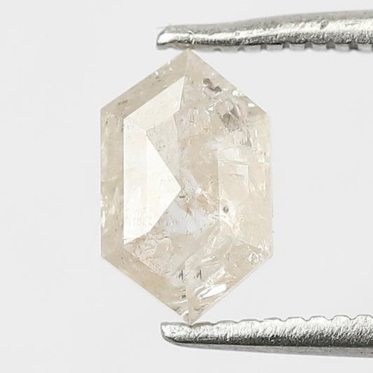 0.70 Ct Hexagon Salt & Pepper Diamond | Ethically Sourced Earth Mined Loose Diamond for Engagement Ring