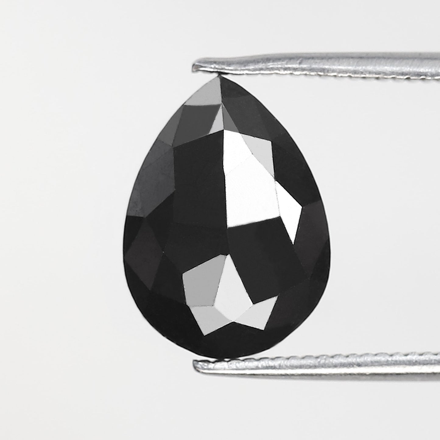 Natural Treated Black Pear Shape Diamond 3.83 CT, AAA Quality Loose Diamond for Bridal Jewelry Gift