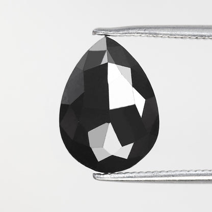 Natural Treated Black Pear Shape Diamond 3.83 CT, AAA Quality Loose Diamond for Bridal Jewelry Gift