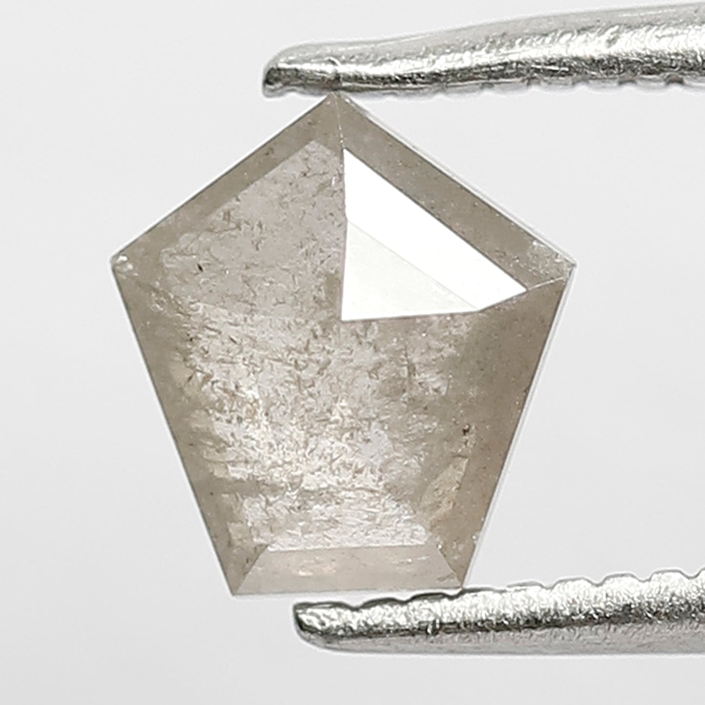 Natural Geometric cut 0.79 CT Loose Diamond, 6.70 x 6.70 MM Gray Black Earth Mined Diamond For Birthday Ring