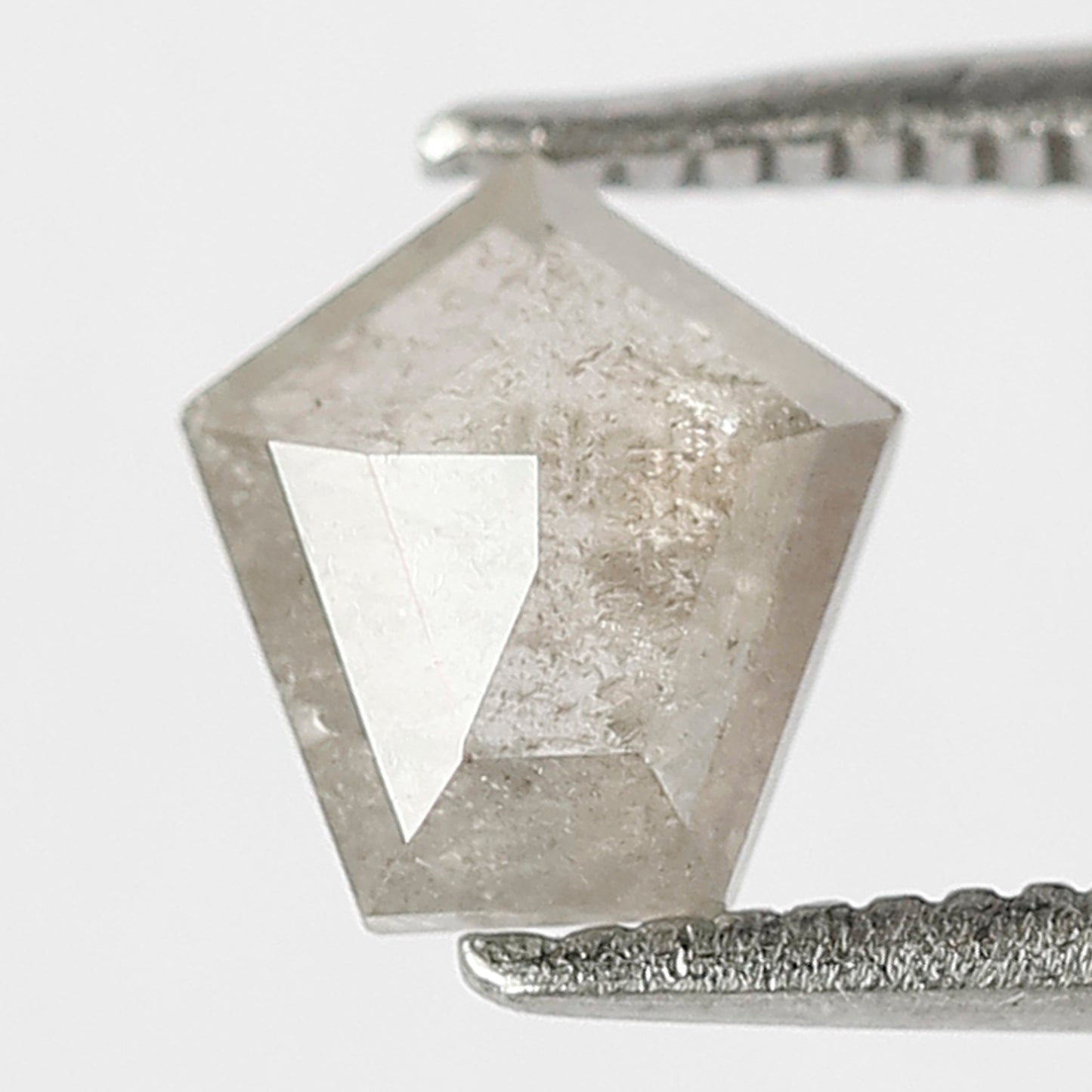 Natural Geometric cut 0.79 CT Loose Diamond, 6.70 x 6.70 MM Gray Black Earth Mined Diamond For Birthday Ring