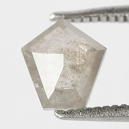 Natural Geometric cut 0.79 CT Loose Diamond, 6.70 x 6.70 MM Gray Black Earth Mined Diamond For Birthday Ring