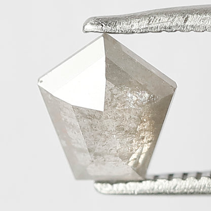 Natural Geometric cut 0.79 CT Loose Diamond, 6.70 x 6.70 MM Gray Black Earth Mined Diamond For Birthday Ring