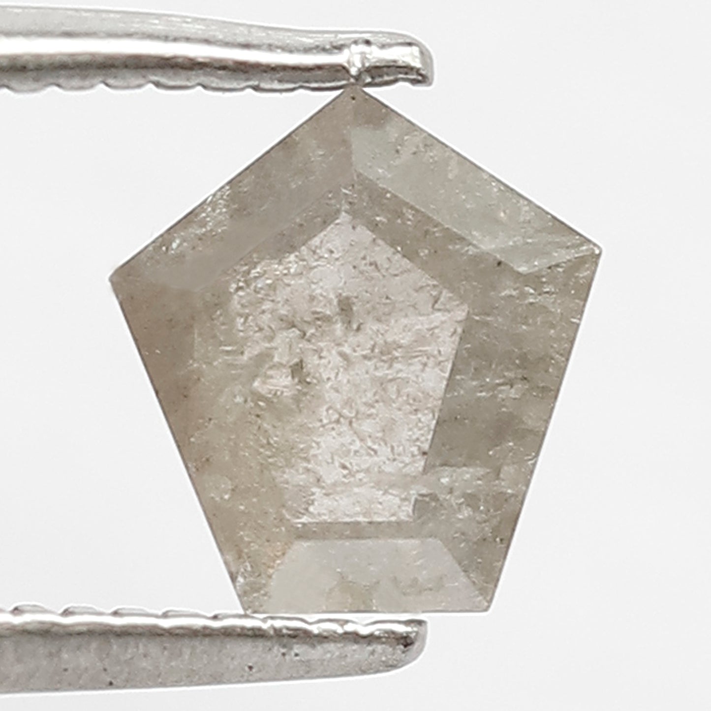 Natural Geometric cut 0.79 CT Loose Diamond, 6.70 x 6.70 MM Gray Black Earth Mined Diamond For Birthday Ring