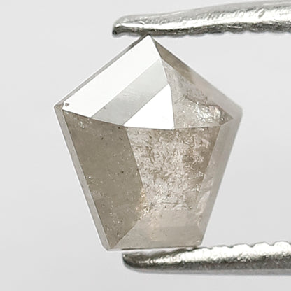 Natural Geometric cut 0.79 CT Loose Diamond, 6.70 x 6.70 MM Gray Black Earth Mined Diamond For Birthday Ring