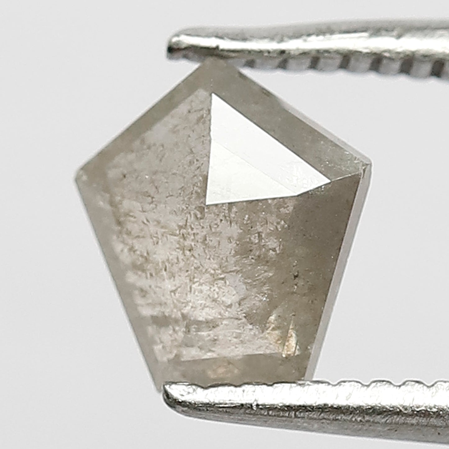 Natural Geometric cut 0.79 CT Loose Diamond, 6.70 x 6.70 MM Gray Black Earth Mined Diamond For Birthday Ring