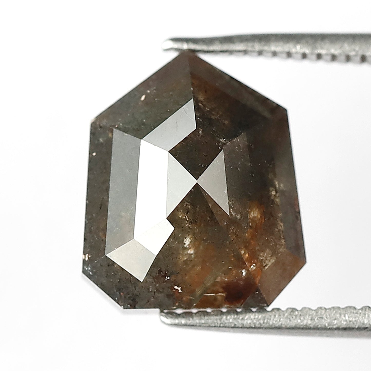 4.98 CT, 11 Rustic Modified cut Diamond ! Natural Brown Loose Diamond For Pendant