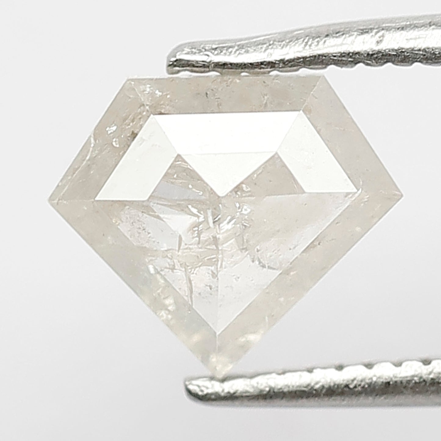 Pentagon 0.92 Ct Natural White Salt & Pepper Loose Diamond | Anniversary Ring Stone