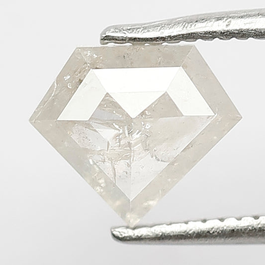 Pentagon 0.92 Ct Natural White Salt & Pepper Loose Diamond | Anniversary Ring Stone