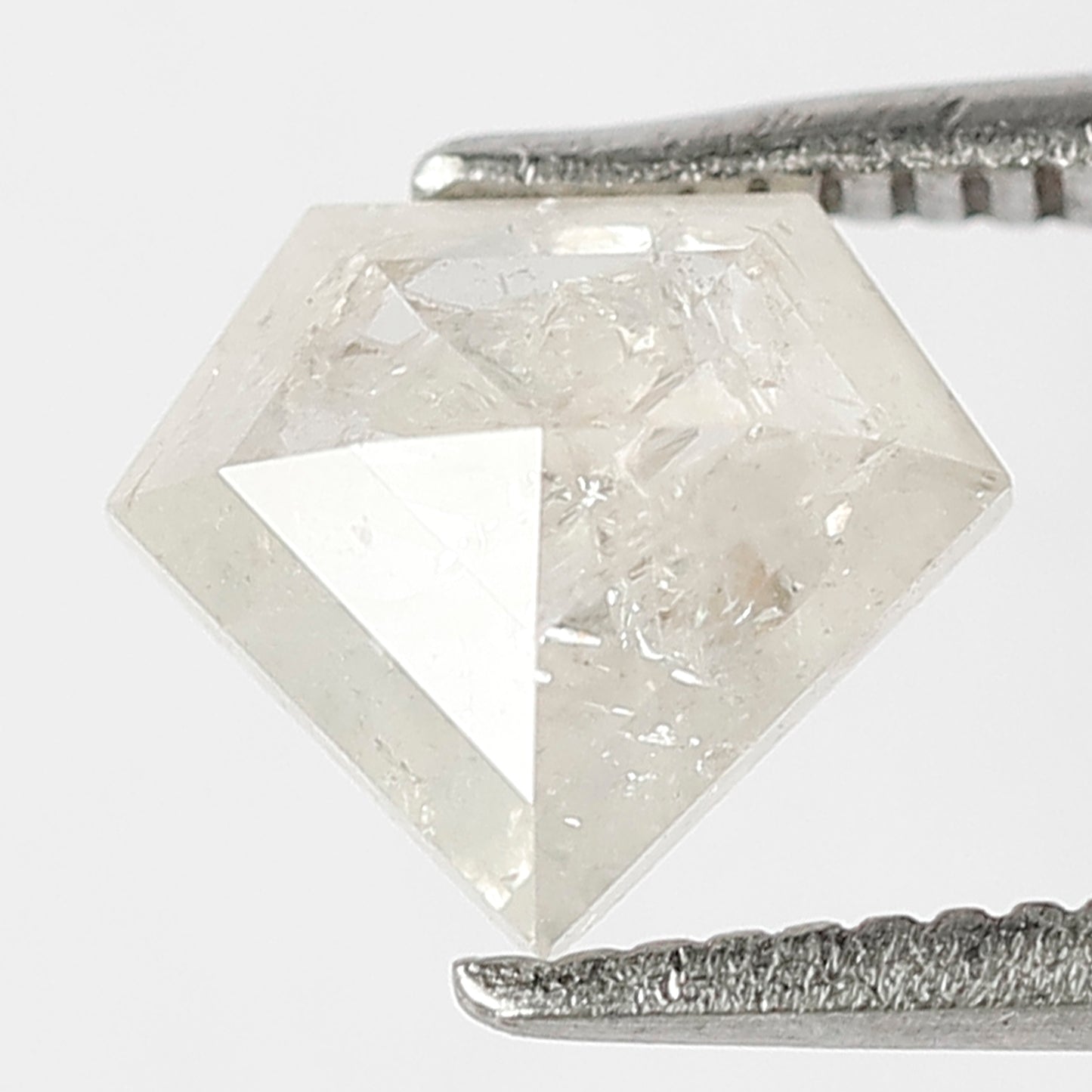 Pentagon 0.92 Ct Natural White Salt & Pepper Loose Diamond | Anniversary Ring Stone