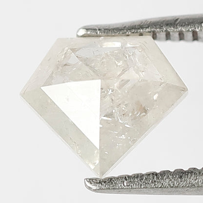 Pentagon 0.92 Ct Natural White Salt & Pepper Loose Diamond | Anniversary Ring Stone