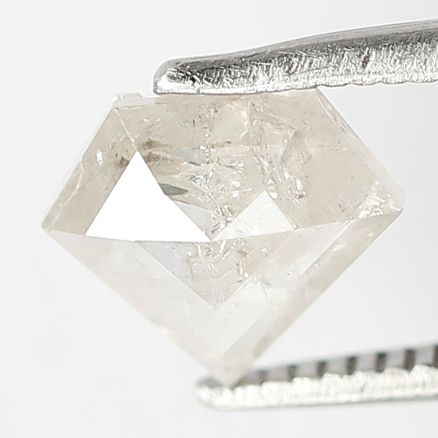 Pentagon 0.92 Ct Natural White Salt & Pepper Loose Diamond | Anniversary Ring Stone