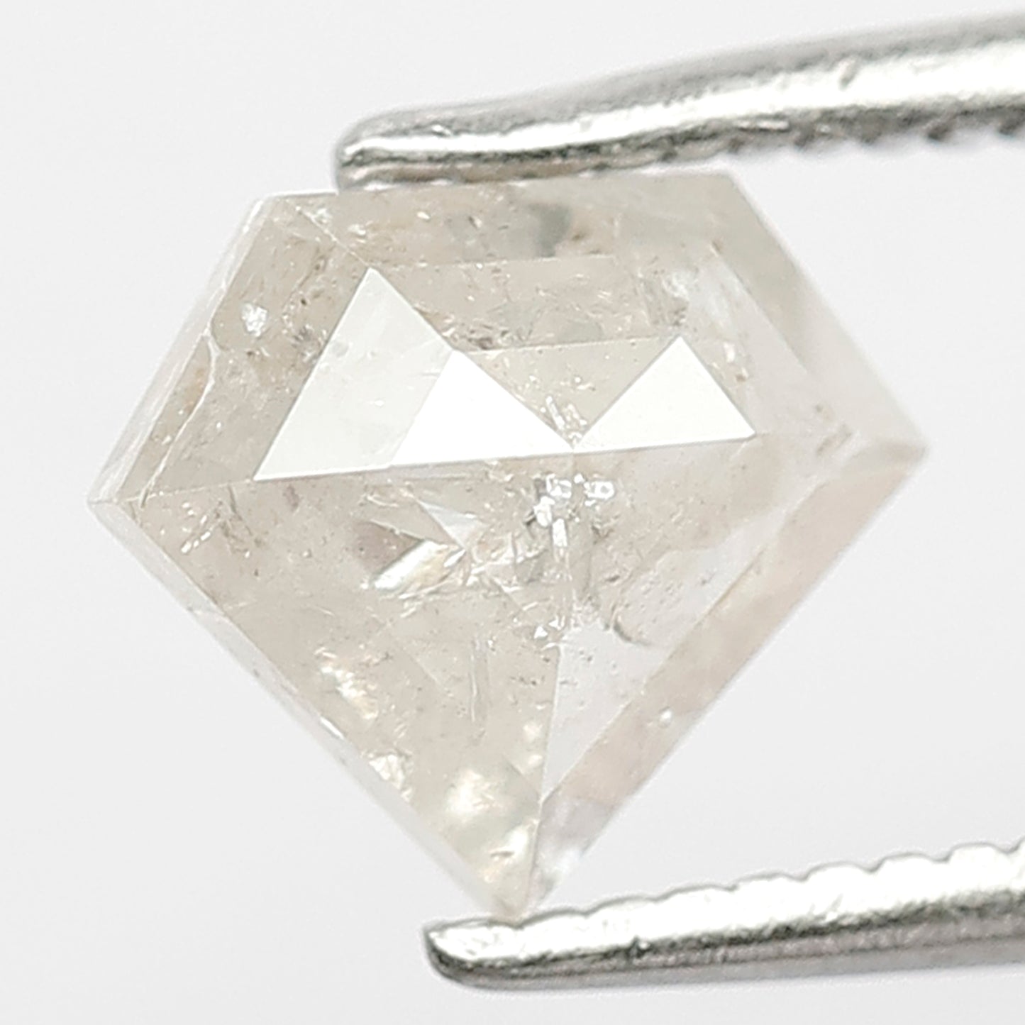 Pentagon 0.92 Ct Natural White Salt & Pepper Loose Diamond | Anniversary Ring Stone