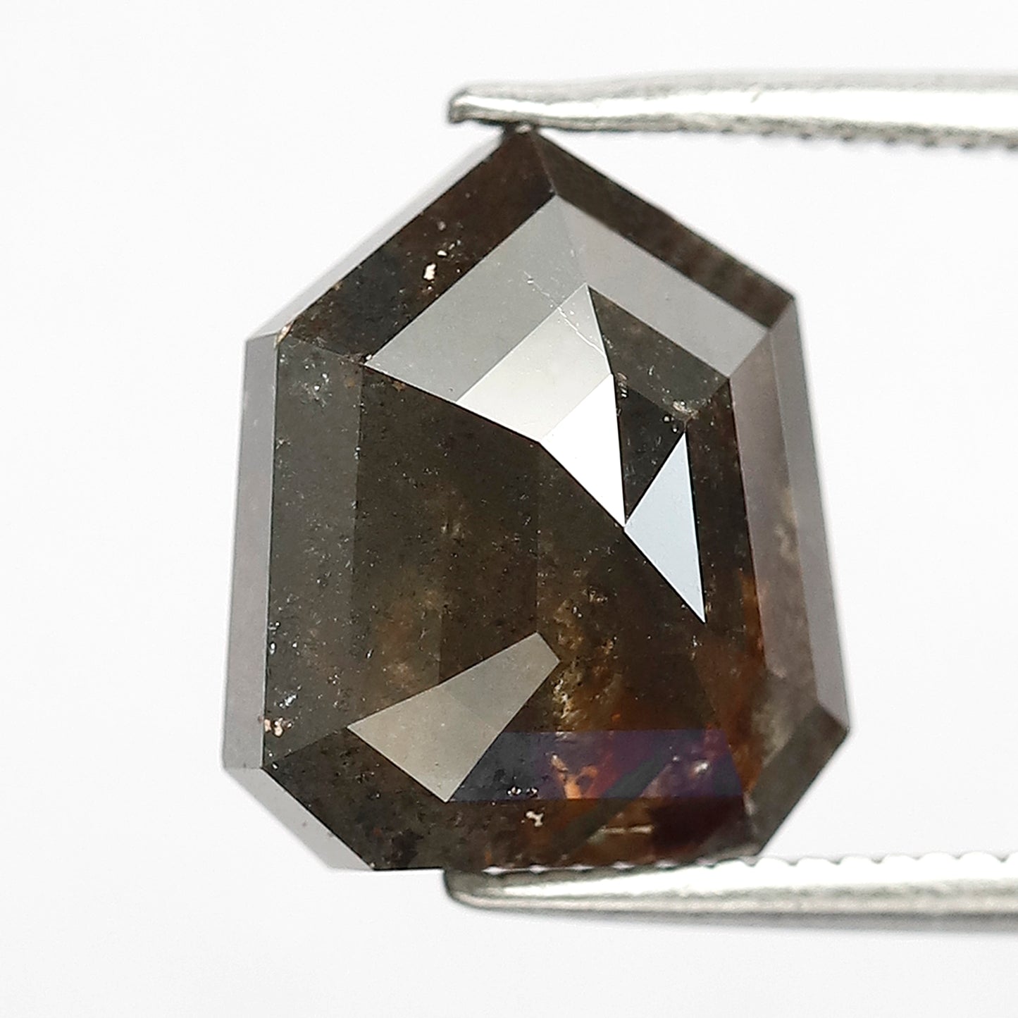 4.98 CT, 11 Rustic Modified cut Diamond ! Natural Brown Loose Diamond For Pendant