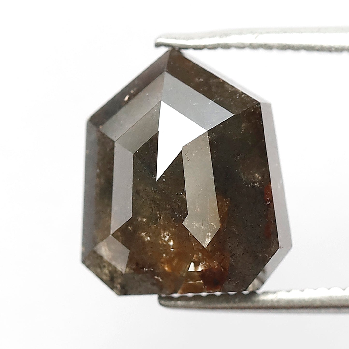 4.98 CT, 11 Rustic Modified cut Diamond ! Natural Brown Loose Diamond For Pendant