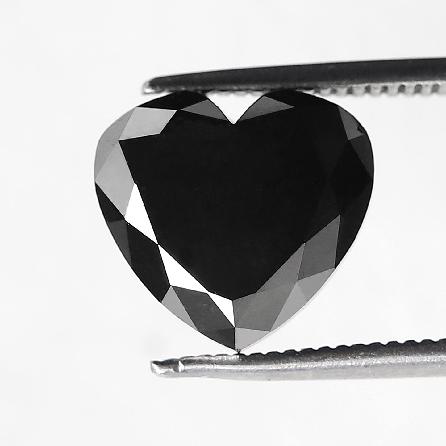 Heart Shape Loose Diamond 5.02 Ct, Natural Treated Black Diamond for Custom Proposal Ring