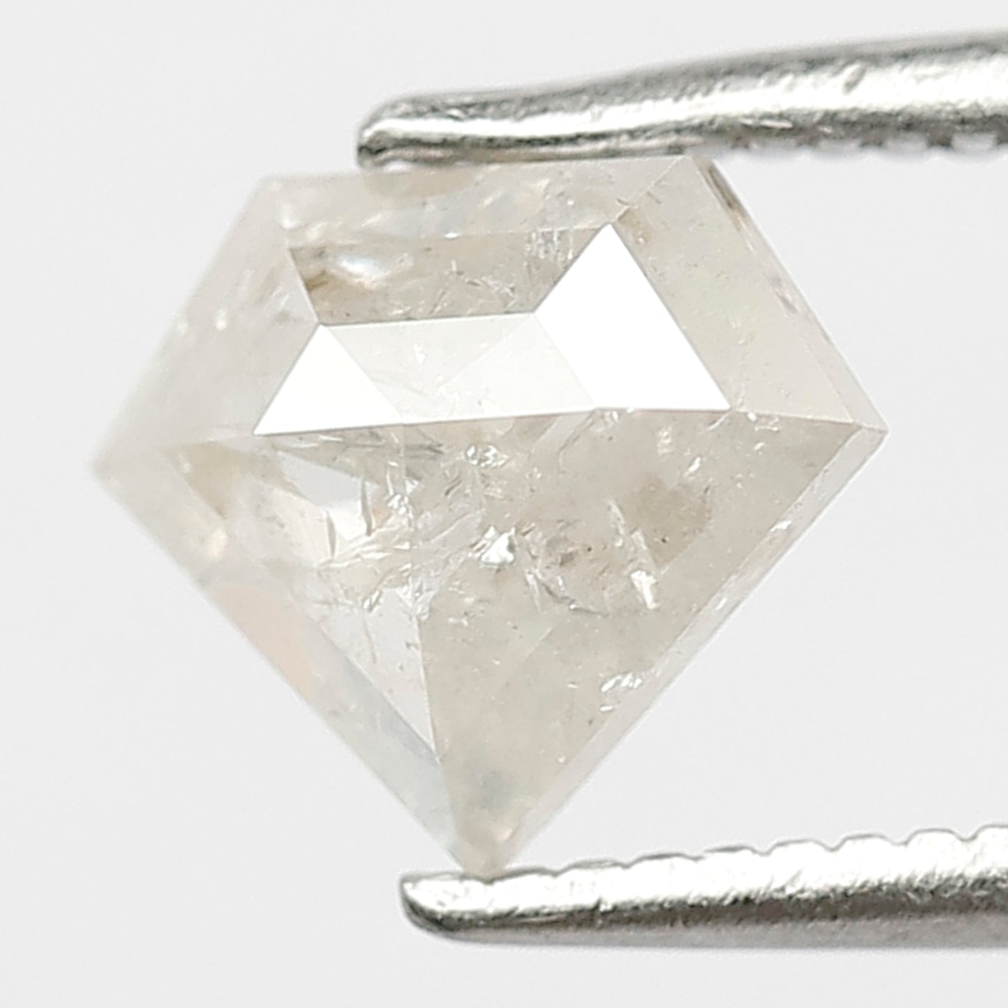 Pentagon 0.92 Ct Natural White Salt & Pepper Loose Diamond | Anniversary Ring Stone