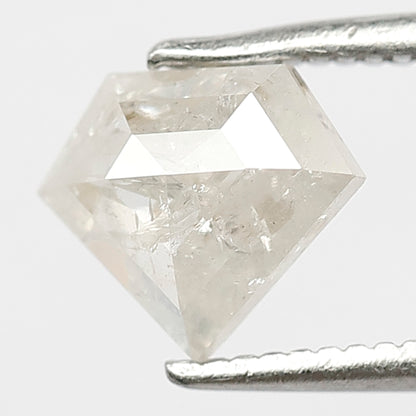 Pentagon 0.92 Ct Natural White Salt & Pepper Loose Diamond | Anniversary Ring Stone