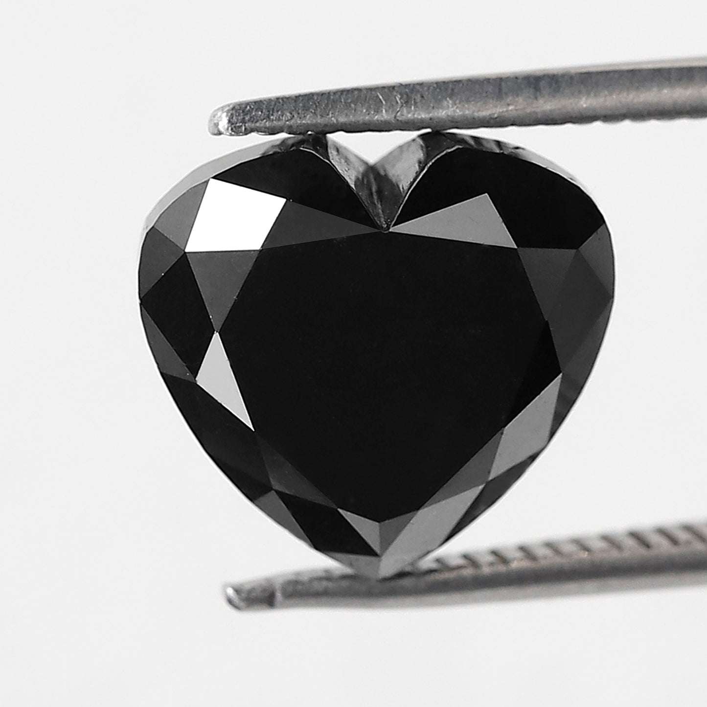 Heart Shape Loose Diamond 5.02 Ct, Natural Treated Black Diamond for Custom Proposal Ring