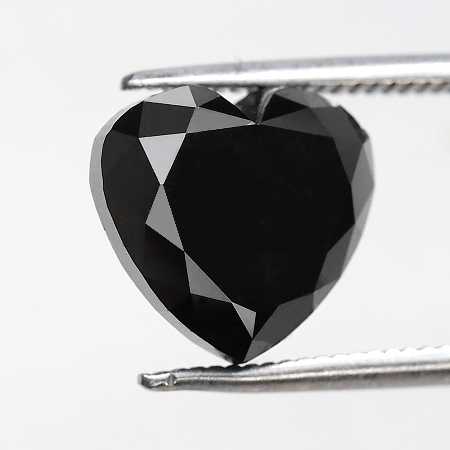 Heart Shape Loose Diamond 5.02 Ct, Natural Treated Black Diamond for Custom Proposal Ring