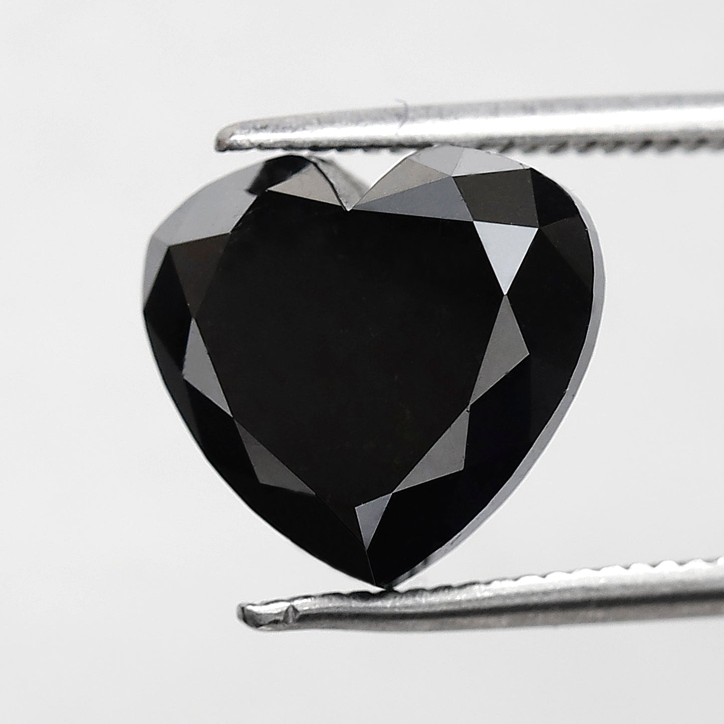 Heart Shape Loose Diamond 5.02 Ct, Natural Treated Black Diamond for Custom Proposal Ring