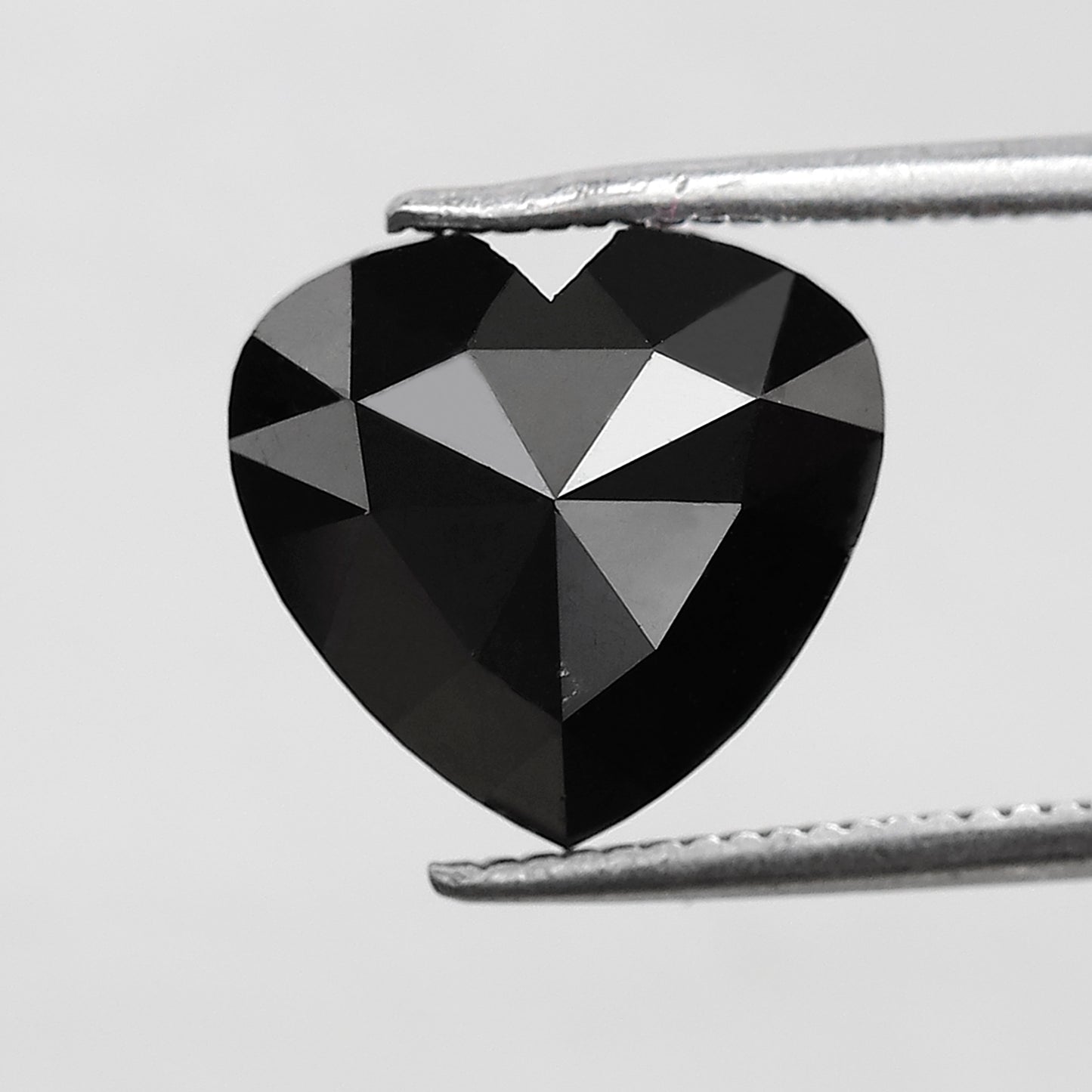 Heart Shape Loose Diamond 5.02 Ct, Natural Treated Black Diamond for Custom Proposal Ring