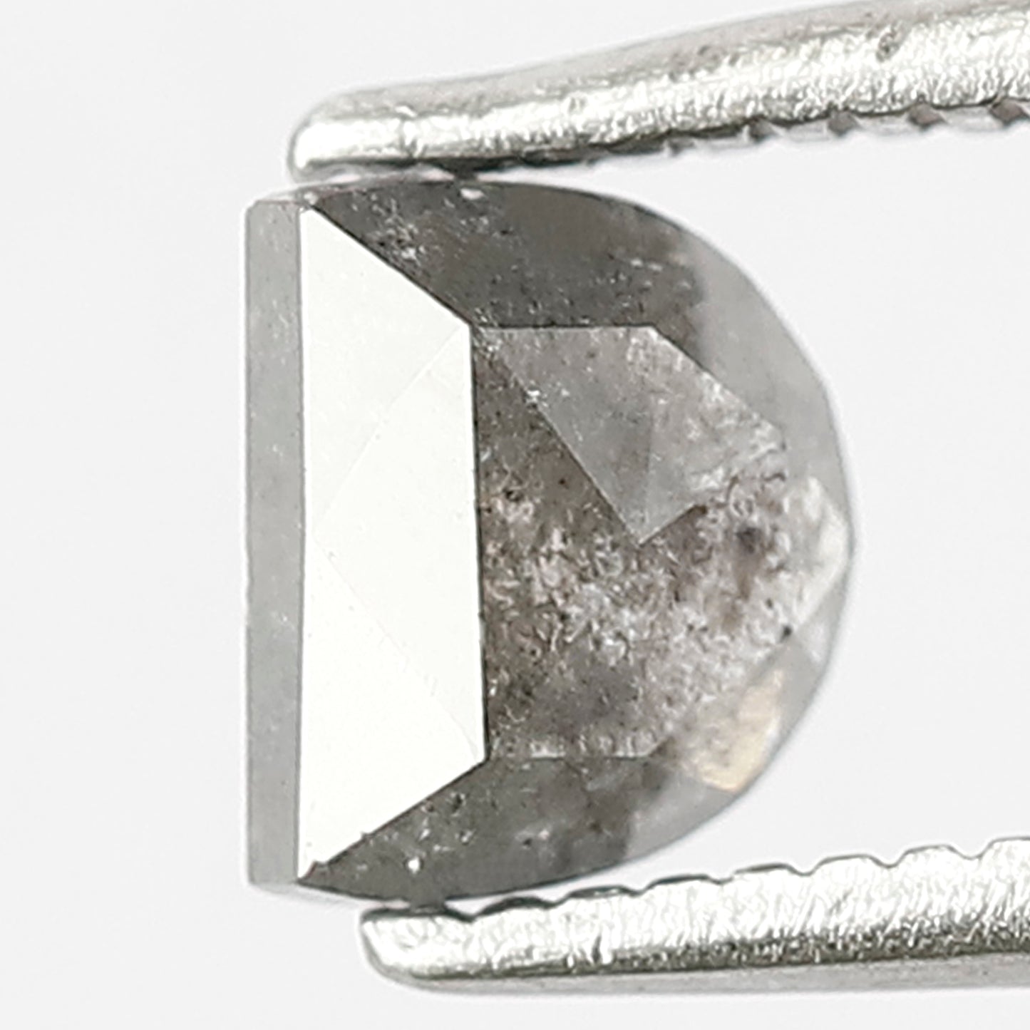 0.74 CT Geometric Loose Salt and Pepper Diamond, Natural Earth Mined Gray Black Diamond