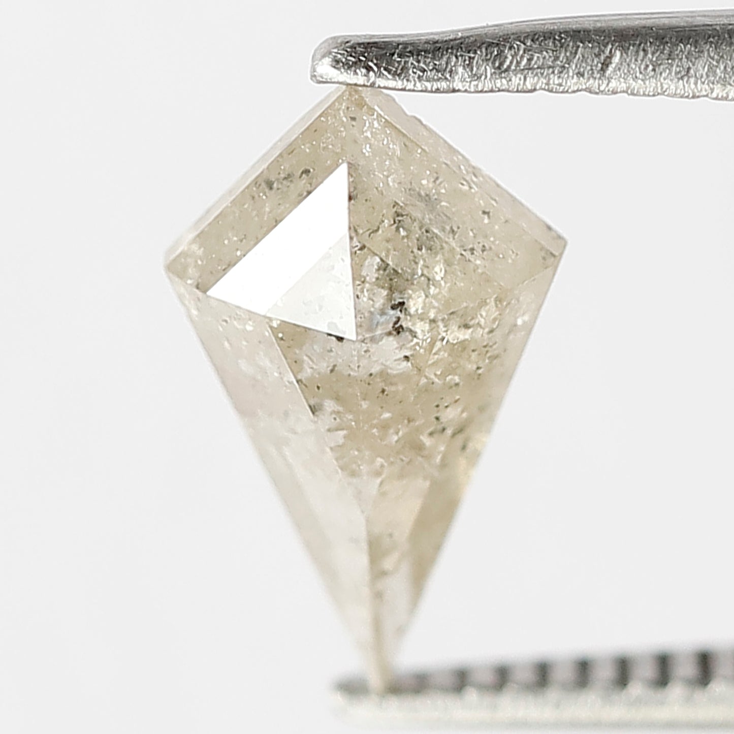 1.26 Ct Kite Shape Yellowish Salt & Pepper Diamond | 10.5 mm Natural Loose Diamond for Wedding Band