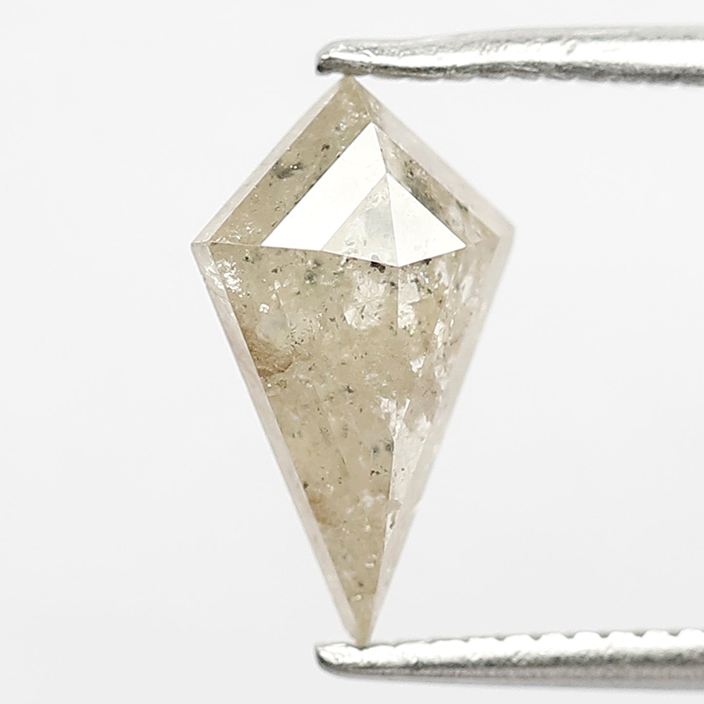 1.26 Ct Kite Shape Yellowish Salt & Pepper Diamond | 10.5 mm Natural Loose Diamond for Wedding Band