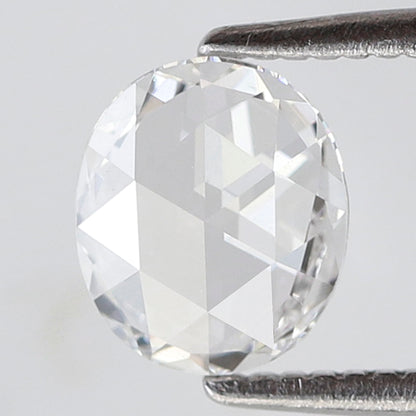0.66 Ct Oval Shape Rose Cut Diamond EF Color VS Clarity, Natural Loose Diamond, Conflict Free Stone for Engagement Ring or Pendant