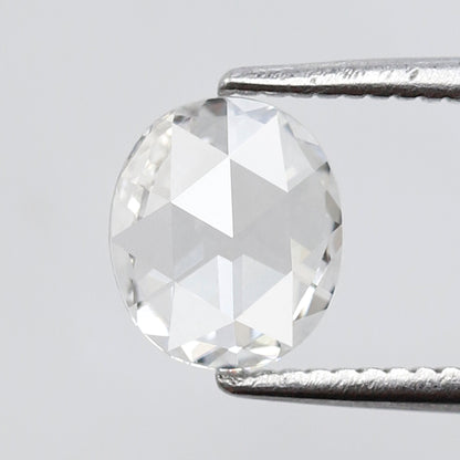 0.66 Ct Oval Shape Rose Cut Diamond EF Color VS Clarity, Natural Loose Diamond, Conflict Free Stone for Engagement Ring or Pendant