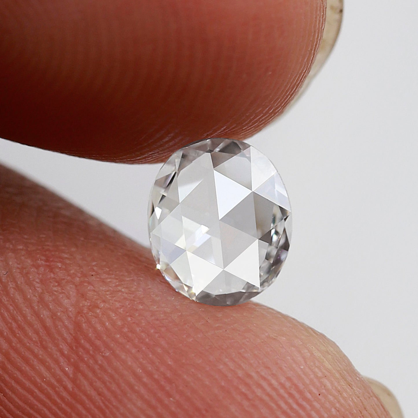 0.66 Ct Oval Shape Rose Cut Diamond EF Color VS Clarity, Natural Loose Diamond, Conflict Free Stone for Engagement Ring or Pendant
