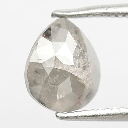 1.12 Ct Pear Shape Salt & Pepper Diamond | Natural Gray Black Ethically Sourced Loose Diamond