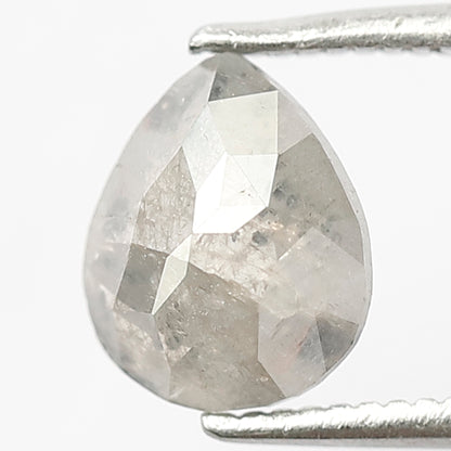 1.12 Ct Pear Shape Salt & Pepper Diamond | Natural Gray Black Ethically Sourced Loose Diamond