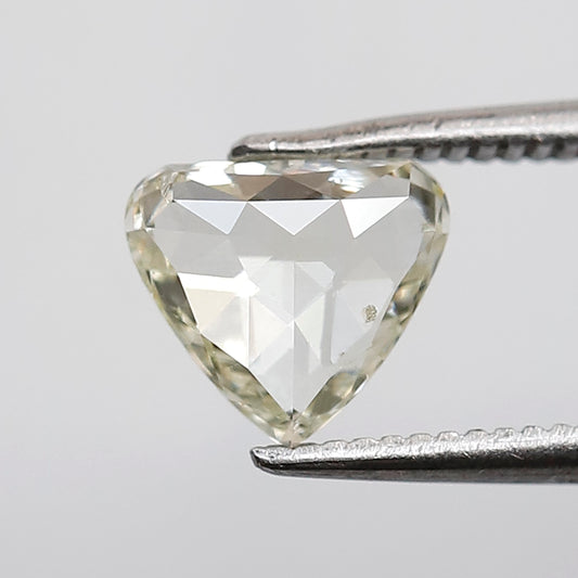 1.06 CT Beautiful Heart Shape Light Yellow color SI Clarity Rose cut Loose Natural Diamond ideal for making Vintage Jewelry