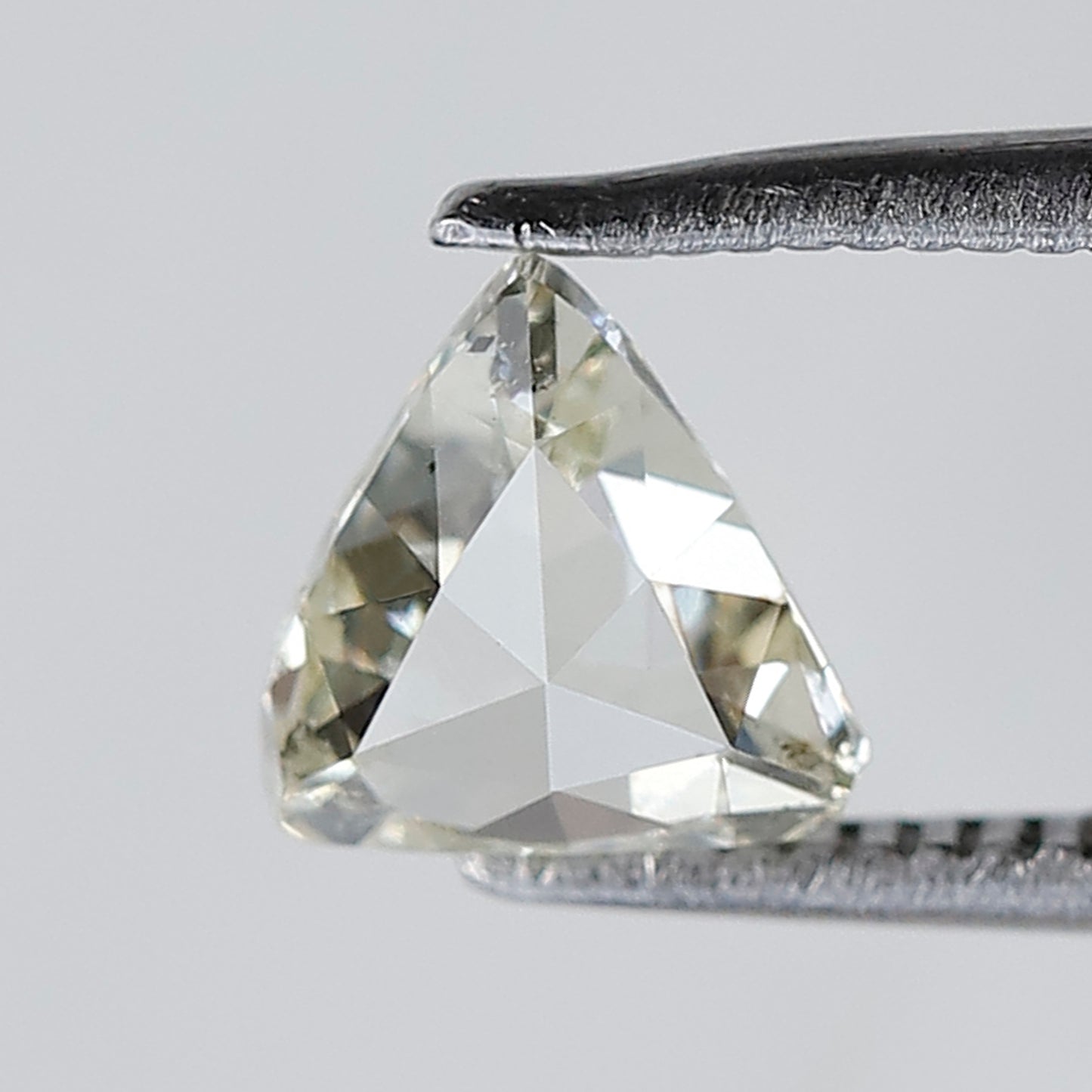 1.03 CT Unique Triangle Shape Old mine Cut Loose Natural Fancy Light Toned Yellow Si Clarity Diamond ideal for making Antique Design Jewelry