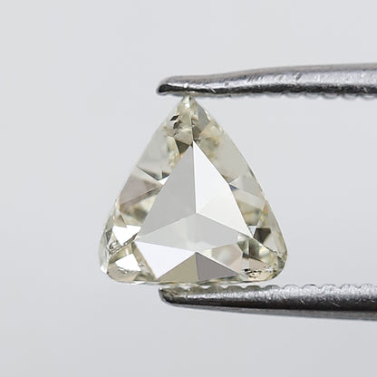 1.03 CT Unique Triangle Shape Old mine Cut Loose Natural Fancy Light Toned Yellow Si Clarity Diamond ideal for making Antique Design Jewelry