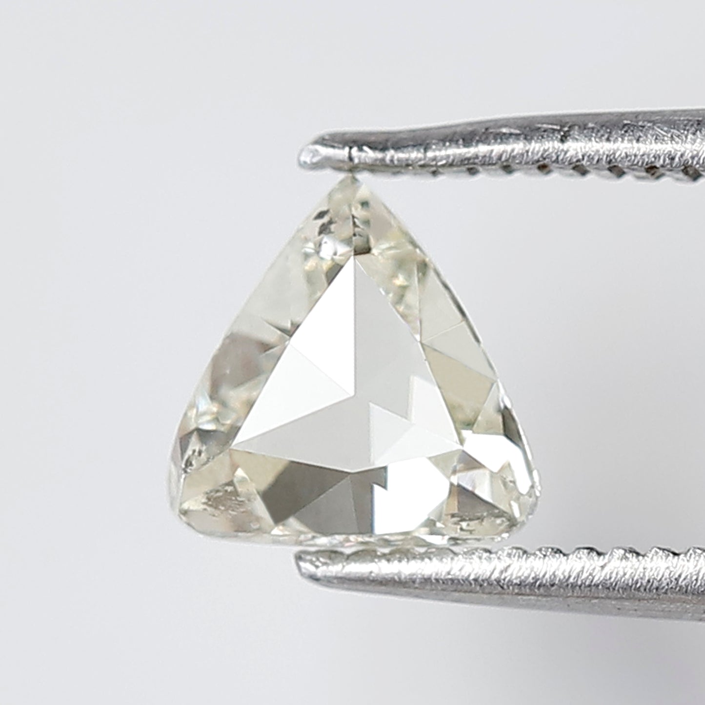 1.03 CT Unique Triangle Shape Old mine Cut Loose Natural Fancy Light Toned Yellow Si Clarity Diamond ideal for making Antique Design Jewelry