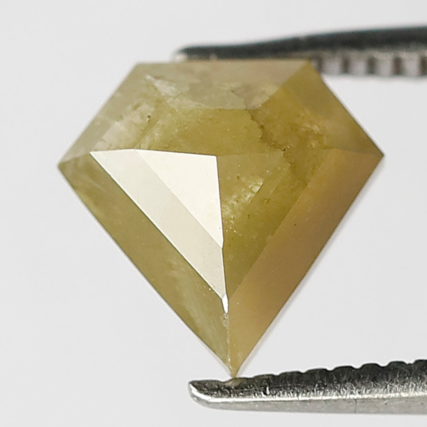 Pentagon Cut 1.65 Ct Natural Greenish Rustic Diamond | 8 mm Loose Diamond for Ring