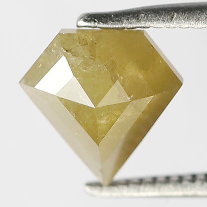 Pentagon Cut 1.65 Ct Natural Greenish Rustic Diamond | 8 mm Loose Diamond for Ring