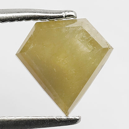 Pentagon Cut 1.65 Ct Natural Greenish Rustic Diamond | 8 mm Loose Diamond for Ring