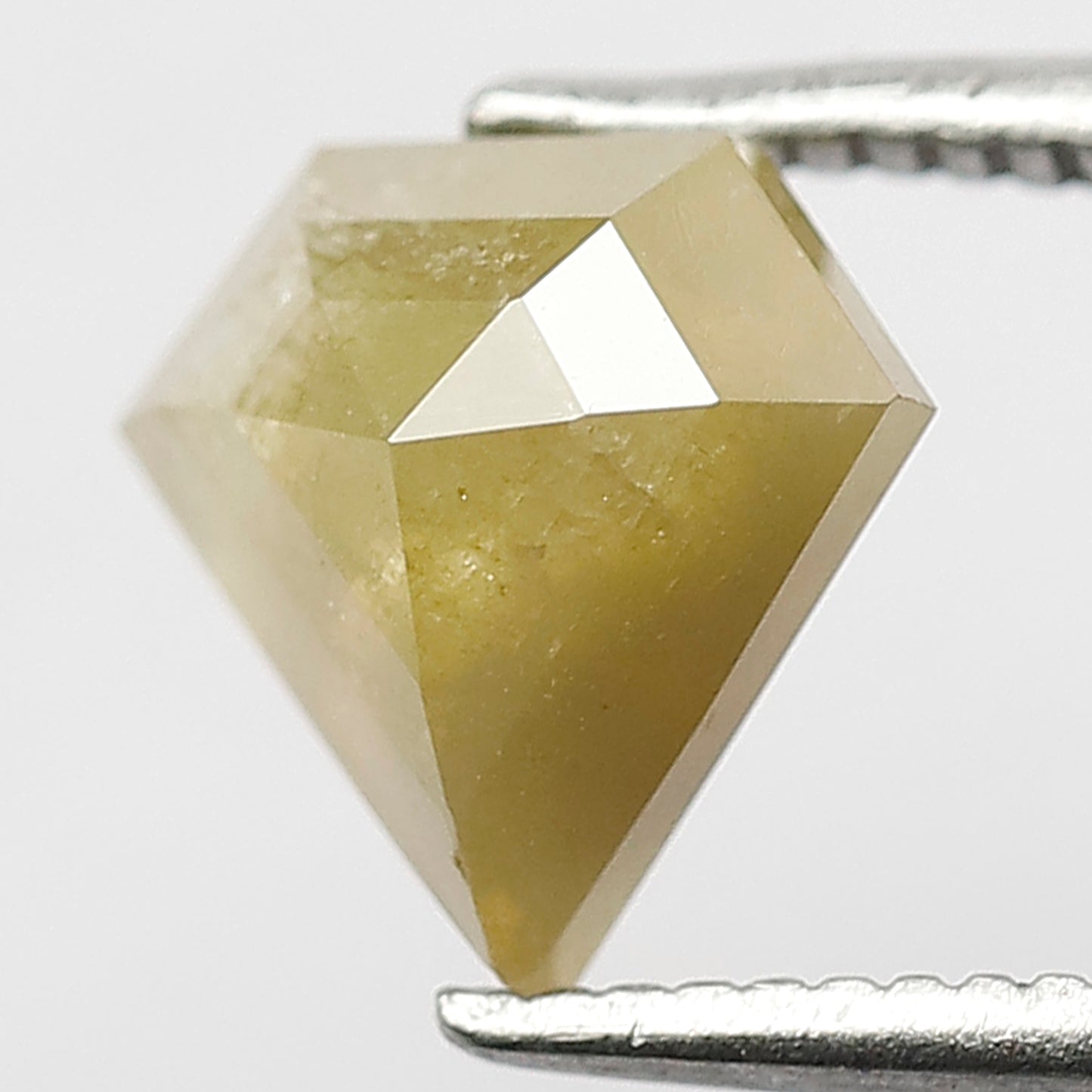 Pentagon Cut 1.65 Ct Natural Greenish Rustic Diamond | 8 mm Loose Diamond for Ring