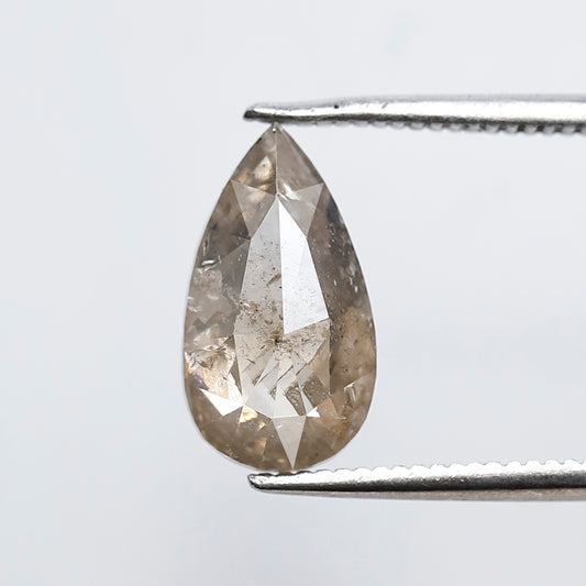 2.46 CT PEAR Shape Natural loose Diamond, Brownish color salt and pepper Diamond, 11 mm pear shape Diamond for making custom design rings