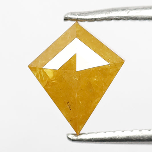 1.19 Ct Kite Shape Yellowish Rustic Diamond | 8.20 mm Natural Ethically Sourced Loose Diamond