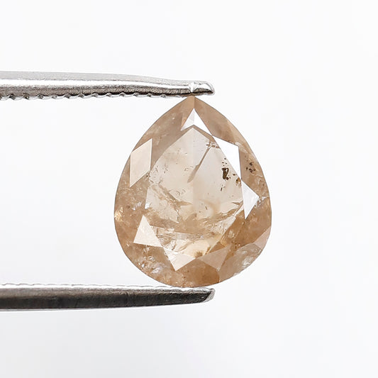 1.88 CT PEAR Shape Natural Loose Diamond,brown color salt and pepper Diamond, 8 mm pear cut Diamond for making custom design engagement ring