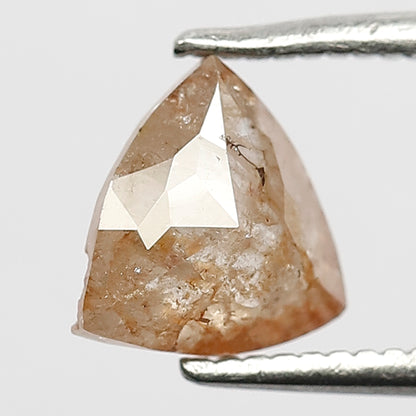 1.10 CT Triangle cut Loose Rustic Diamond, Natural Light Greyish Red Conflict Free Diamond