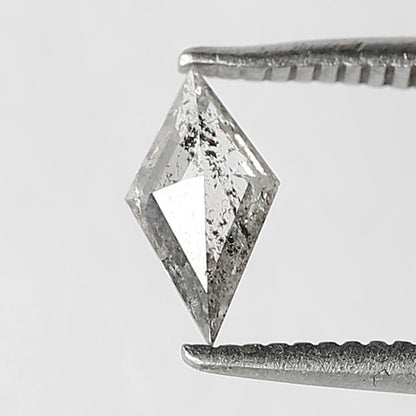 0.31 CT Kite Shape salt and pepper diamond grey black color loose diamond for wedding band