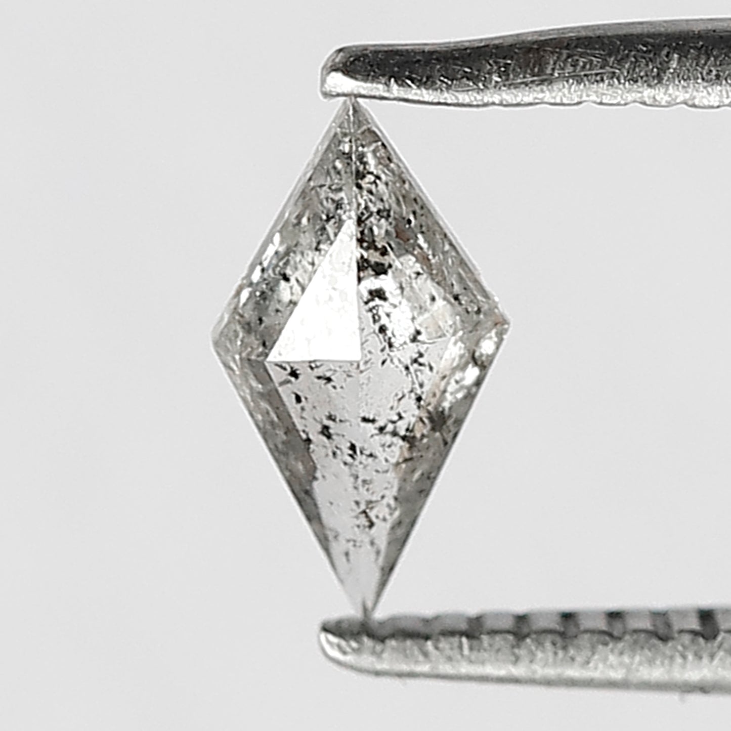 0.31 CT Kite Shape salt and pepper diamond grey black color loose diamond for wedding band